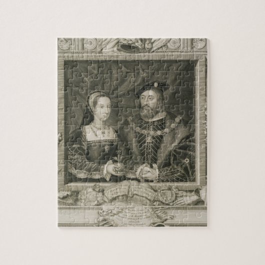 Portret van Mary (1496-1533) Koningin van Frankrij Legpuzzel (Verticaal)