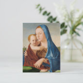Portret van Mary Holding Baby Jesus Briefkaart (Staand voorkant)
