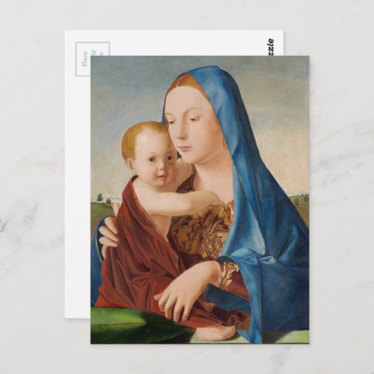 Portret van Mary Holding Baby Jesus Briefkaart (Voorkant / Achterkant)