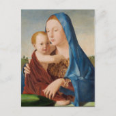 Portret van Mary Holding Baby Jesus Briefkaart (Voorkant)