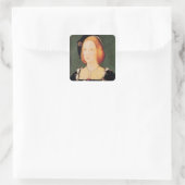 Portret van Mary of England Vierkante Sticker (Tas)