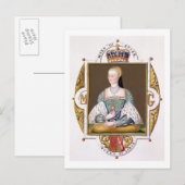 Portret van Mary of Guise (1515-60) koningin van S Briefkaart (Voorkant / Achterkant)