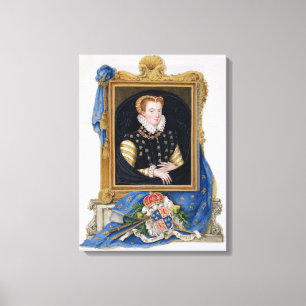 Portret van Mary Queen of Scots (1542-87) van 'Me Canvas Afdruk
