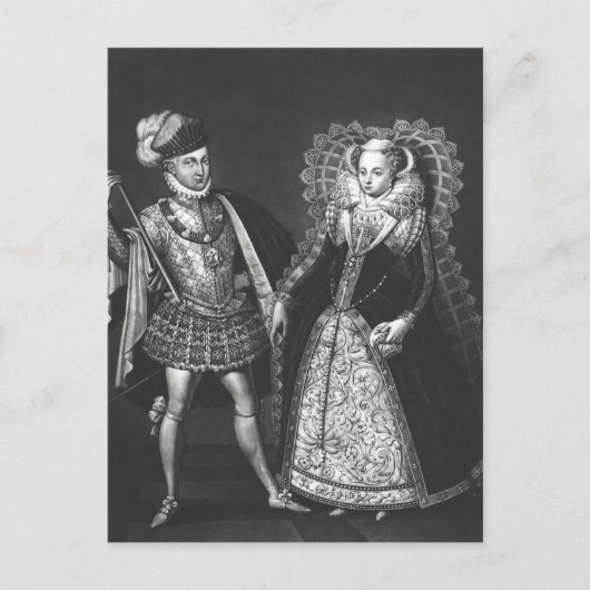 Portret van Mary Queen of Scots Briefkaart (Voorkant)