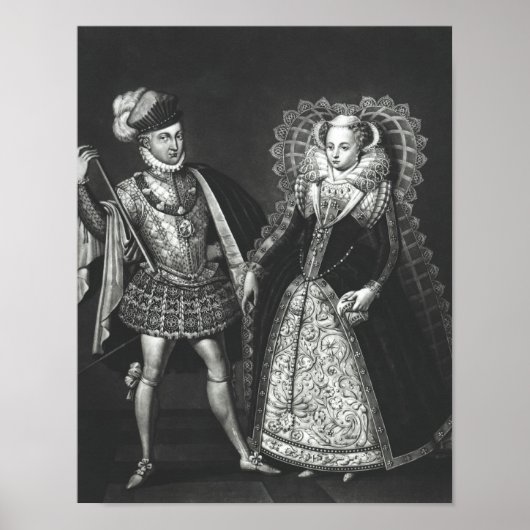 Portret van Mary Queen of Scots Poster (Voorkant)