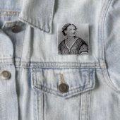 Portret van Mary Seacole Vierkante Button 5,1 Cm (In situ)