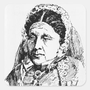 Portret van Mary Seacole Vierkante Sticker