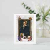 Portret van Mary Tudor uit 'Memoires of the Court' Briefkaart (Staand voorkant)