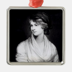 Portret van Mary Wollstonecraft Godwin Metalen Ornament