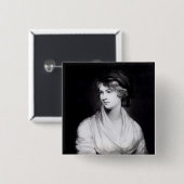 Portret van Mary Wollstonecraft Godwin Vierkante Button 5,1 Cm (Voorkant /achterkant)
