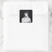 Portret van Mary Wollstonecraft Godwin Vierkante Sticker (Tas)