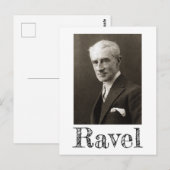 Portret van Maurice Ravel (c. 1925) Briefkaart (Voorkant / Achterkant)