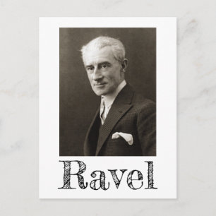 Portret van Maurice Ravel (c. 1925) Briefkaart