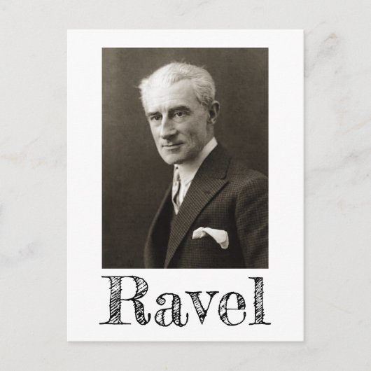 Portret van Maurice Ravel (c. 1925) Briefkaart (Voorkant)