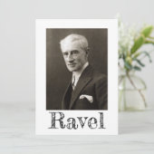 Portret van Maurice Ravel (c. 1925) Kaart (Staand voorkant)