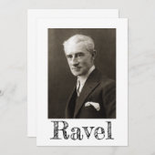 Portret van Maurice Ravel (c. 1925) Kaart (Voorkant / Achterkant)