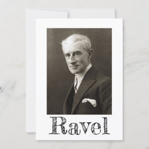 Portret van Maurice Ravel (c. 1925) Kaart