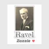 Portret van Maurice Ravel (c. 1925) Sticker (Vel)
