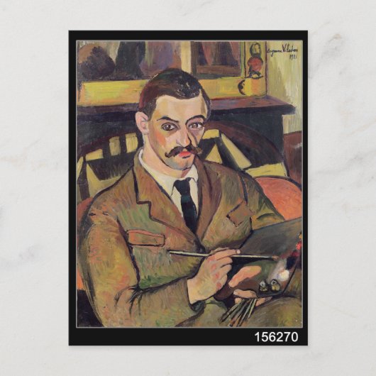 Portret van Maurice Utrillo 1921 Briefkaart (Voorkant)
