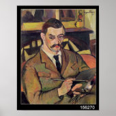 Portret van Maurice Utrillo 1921 Poster (Voorkant)