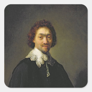 Portret van Maurits Huygens, 1632 Vierkante Sticker