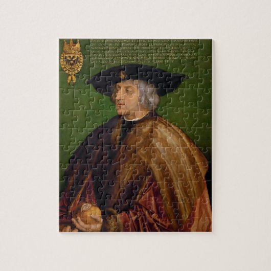 Portret van Maximilian I van Albrecht Durer Legpuzzel (Verticaal)