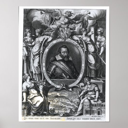 Portret van Maximilian I van Beieren Poster (Voorkant)