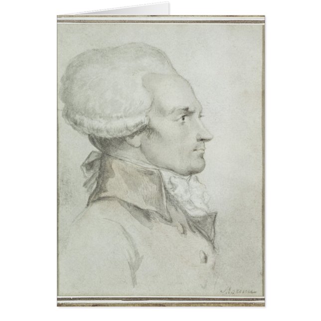Portret van Maximilien de Robespierre (Voorkant)
