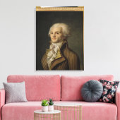 Portret van Maximilien de Robespierre Canvas Afdruk (Insitu (Woonkamer))