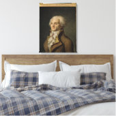Portret van Maximilien de Robespierre Canvas Afdruk (Insitu (Slaapkamer))