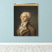 Portret van Maximilien de Robespierre Canvas Afdruk (Insitu (Houten vloer))