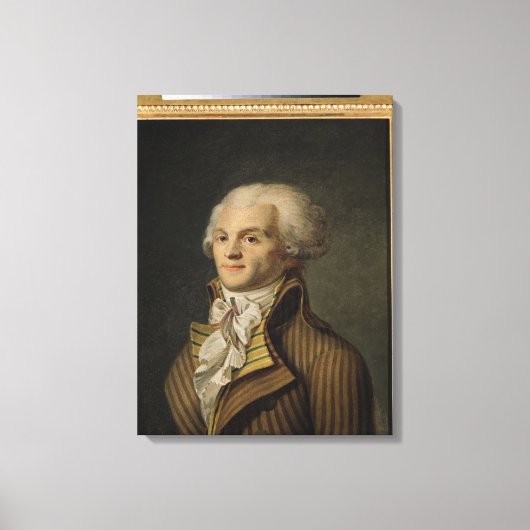 Portret van Maximilien de Robespierre Canvas Afdruk (Voorkant)