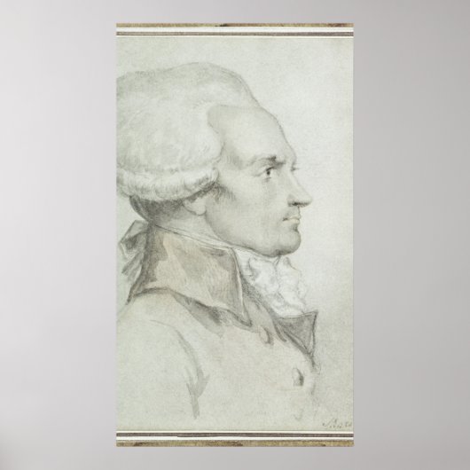 Portret van Maximilien de Robespierre Poster (Voorkant)