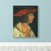 Portret van Maximillian I Canvas Afdruk (Insitu (Houten vloer))