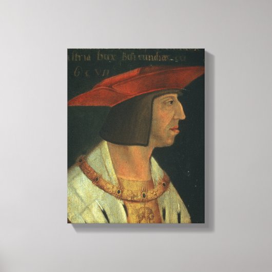 Portret van Maximillian I Canvas Afdruk (Voorkant)