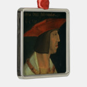 Portret van Maximillian I Metalen Ornament (Rechts)