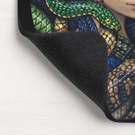 "Portret van Medusa" Mousepad Muismat (Hoek)