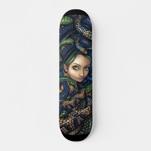 Portret van Medusa SKATEBOARD-gothic voor de mytho Skateboard (Voorkant)