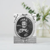Portret van Merovech King van de Salian Franks Briefkaart (Staand voorkant)