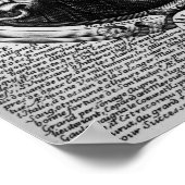 Portret van Merovech King van de Salian Franks Poster (Hoek)