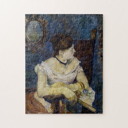Portret van Mette Gaugin, De vrouw van de kunstena Legpuzzel (Verticaal)