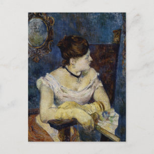 Portret van Mette Gaugin, de vrouw van kunstenaars Briefkaart
