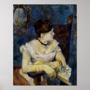 Portret van Mette Gaugin, de vrouw van kunstenaars Poster