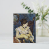 Portret van Mette Gauguin, de vrouw van de kunsten Briefkaart (Staand voorkant)