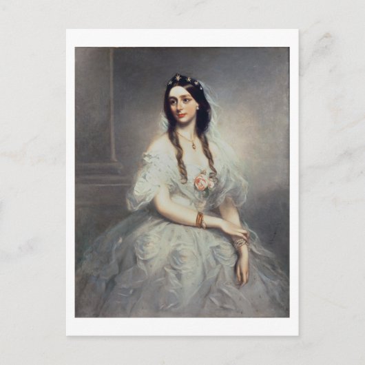 Portret van mevrouw C.W.Stoughton (d.1907), driekw Briefkaart (Voorkant)