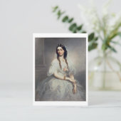 Portret van mevrouw C.W.Stoughton (d.1907), driekw Briefkaart (Staand voorkant)