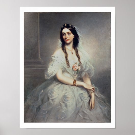 Portret van mevrouw C.W.Stoughton (d.1907), driekw Poster (Voorkant)