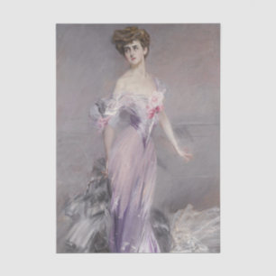 Portret van mevrouw Howard Johnston door Boldini Tissuepapier
