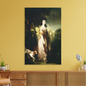 Portret van mevrouw Lowndes-Stone c.1775 Canvas Afdruk (Insitu (Woonkamer))