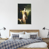 Portret van mevrouw Lowndes-Stone c.1775 Canvas Afdruk (Insitu (Slaapkamer))